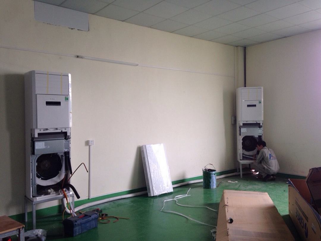 Khâu lắp đặt điều hòa tủ đứng đơn giản