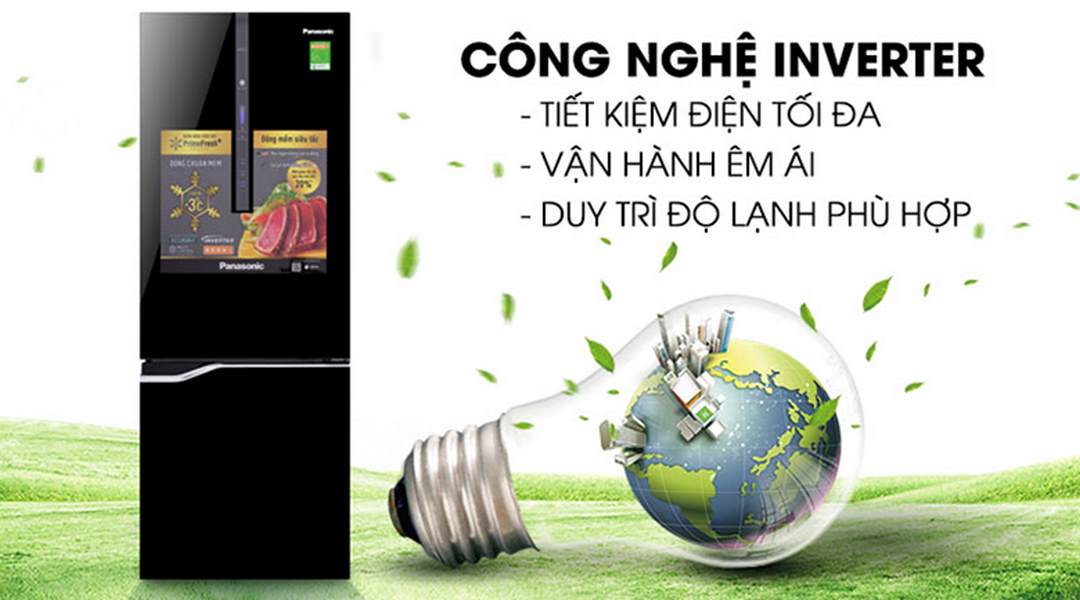 Hình ảnh tủ lạnh Inverter trong poster giới thiệu sản phẩm