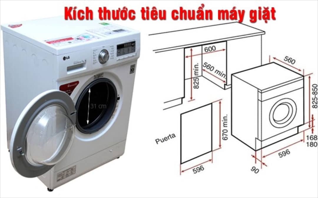 Cách tính toán kích thước máy giặt phù hợp với không gian bạn có