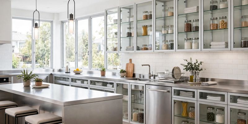 Nội thất inox và nhôm